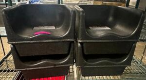 (4) PLASTIC BOOSTER SEATS