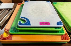 (4) ASSORTED PLASTIC CUTTING BOARDS