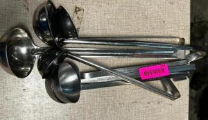 (8) ASSORTED STAINLESS LADLES