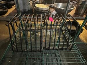 (4) WIRE CUTTING BOARD / SHEET PAN HOLDERS.