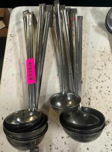 (8) ASSORTED STAINLESS LADLES