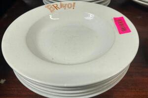 (12) 11" PASTA BOWLS. BRAVO LOGO