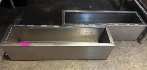 (2) 24" FREEZABLE STAINLESS BAR TOPPINGS BOXES