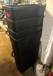 (4) 20 GALLON BAR SIDE TRASH CANS