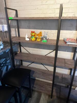 DESCRIPTION: 36" X 12" FIVE TIER MODERN STYLE BOOK SHELF. ADDITIONAL INFORMATION NO CONTENTS SIZE 36" X 12" X 72" LOCATION: UPSTAIRS QTY: 1