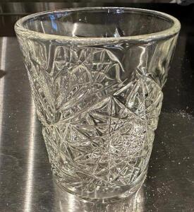 DESCRIPTION: (18) CRYSTAL ROCKS GLASSES LOCATION: UPSTAIRS THIS LOT IS: SOLD BY THE PIECE QTY: 18