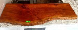DESCRIPTION: 51" X 19" LUMBER COUNTER BOARD / ACCENT BOARD. SIZE 51" X 19" X 2" LOCATION: BAR / MAIN FLOOR QTY: 1