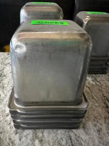 DESCRIPTION: (6) 1/6 SIZE STAINLESS INSERTS SIZE 6" DEEP LOCATION: MAIN FLOOR THIS LOT IS: SOLD BY THE PIECE QTY: 6