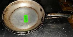 DESCRIPTION: (3) 10" SKILLETS SIZE 10" LOCATION: KITCHEN THIS LOT IS: SOLD BY THE PIECE QTY: 3