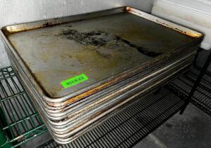 DESCRIPTION: (12) FULL SIZE SHEET PANS LOCATION: KITCHEN THIS LOT IS: SOLD BY THE PIECE QTY: 12