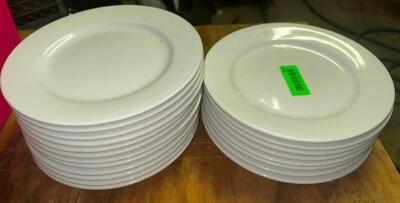 DESCRIPTION: (20) 11" CHINA PLATES SIZE 11" LOCATION: BASEMENT THIS LOT IS: SOLD BY THE PIECE QTY: 20