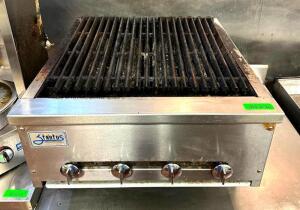 DESCRIPTION: 24" 4-BURNER GAS CHARBROILER BRAND/MODEL: STRATUS LOCATION: KITCHEN QTY: 1