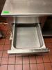 DESCRIPTION: 5' STAINLESS PREP TABLE WITH 3-DRAWERS AND UNDERSHELF INFORMATION: CASTERS ON ONE SIDE SIZE: 60"X30"X35" LOCATION: KITCHEN QTY: 1 - 5