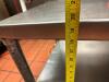 DESCRIPTION: 20" STAINLESS EQUIPMENT STAND SIZE: 20"X20"X20" LOCATION: KITCHEN QTY: 1 - 4