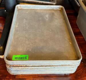 DESCRIPTION: (10) HALF SIZE SHEET PANS LOCATION: MAIN DINING QTY: 10