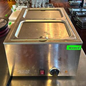 DESCRIPTION: COMMERCIAL STAINLESS ELECTRICAL BUFFET FOOD WARMER BRAND/MODEL: ZICO ZCK165A LOCATION: MAIN DINING QTY: 1