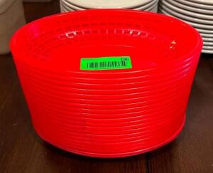 DESCRIPTION: (20) PLASTIC FOOD BASKETS LOCATION: PARTY ROOM QTY: 20