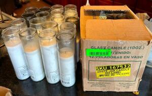 DESCRIPTION: ASSORTED CANDLES AS SHOWN LOCATION: BAR QTY: 1