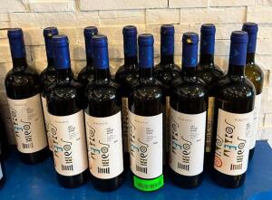 NAME: (12) - BOTTLES OF WINE DESCRIPTION: (12) - BOTTLES OF WINE LOCATION: BAR QTY: 12