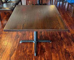 DESCRIPTION: 36" SQUARE DINING TABLE LOCATION: MAIN DINING QTY: 1