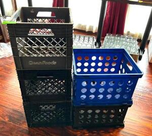 DESCRIPTION: ASSORTED STORAGE BASKETS AS SHOWN LOCATION: MAIN DINING QTY: 1