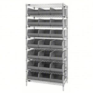 (2) BIN SHELVING, SHELVES ONLY, NO BINS INCLUDED