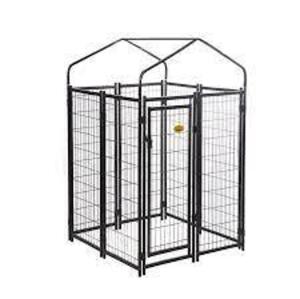 (1) VINYL COATED METAL KENNEL