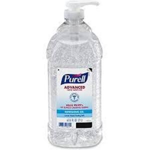 DESCRIPTION (2) ADVANCED REFRESHING GEL HAND SANITIZER BRAND/MODEL PURELL #GOJ962504EA ADDITIONAL INFORMATION RETAILS FOR $22.003 EA SIZE 67.6 OZ THIS