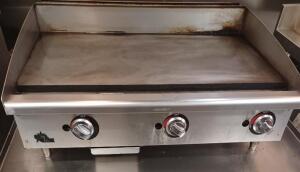 36" 3-BURNER GAS FLAT TOP GRIDDLE