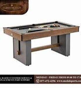 DESCRIPTION: (1) URBAN BILLIARD TABLE BRAND/MODEL: BARRINGTON #BL066Y22007 SIZE: 66" RETAIL$: $349.00 EA QTY: 1