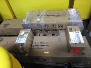 DESCRIPTION: (1) PALLET OF MISC WORK OUT EQUIPMENT BRAND/MODEL: MANY INFORMATION: MUST COME INSPECT QTY: 1