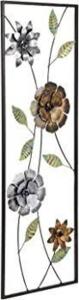 DESCRIPTION: (4) METAL FLOWER WALL DECOR WALL ART BRAND/MODEL: JUVALE INFORMATION: FLORAL DESIGN SIZE: 12" X 35" RETAIL$: $35.99 EA QTY: 4