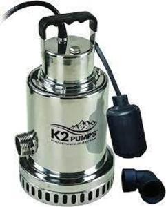 DESCRIPTION: (1) SUMP PUMP WITH TETHERED SWITCH BRAND/MODEL: K2 PUMPS #SPS05004TPK INFORMATION: STAINLESS STEEL HOUSING SIZE: 1/2 HP, 29' LIFT RETAIL$