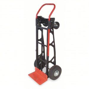 DESCRIPTION: (1) CONVERTIBLE HAND TRUCK BRAND/MODEL: DAYTON #4ZJ32 INFORMATION: RED AND BLACK SIZE: 15 IN X 7 IN, 40 IN X 13 IN X 10 3/8 IN, PNEUMATIC