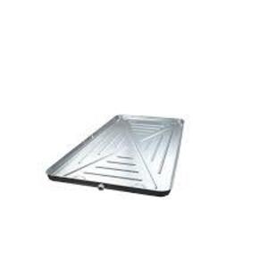 DESCRIPTION: (1) SEAMLESS METAL DRAIN PAN BRAND/MODEL: ASURITY #6-M3060 INFORMATION: ROLLED EDGE, TWO OUTLETS SIZE: 30" X 60" RETAIL$: $187.17 EA QTY: