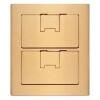 DESCRIPTION: (3) TWO GANG COVER FLOOR BOX BRAND/MODEL: CARLON #E9762BR INFORMATION: BRASS RETAIL$: $863.30 EA QTY: 3