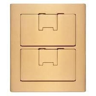 DESCRIPTION: (3) TWO GANG COVER FLOOR BOX BRAND/MODEL: CARLON #E9762BR INFORMATION: BRASS RETAIL$: $863.30 EA QTY: 3