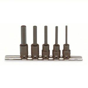 DESCRIPTION: (1) SET OF (4)SOCKET BIT SET BRAND/MODEL: PROTO #4JX07 INFORMATION: BLACK METRIC SIZE: 3/8 DRIVE 4MM-10MM RETAIL$: $83.52 EA QTY: 1