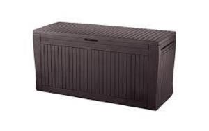 DESCRIPTION: (1) DECK BOX BRAND/MODEL: KETER #17202625 INFORMATION: BROWN SIZE: 71 GALLON RETAIL$: $80.00 EA QTY: 1