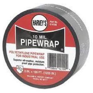 DESCRIPTION: (6) ROLLS OF PIPE WRAP FOR INDUSTRIAL USE BRAND/MODEL: HARVEY'S SIZE: 2INX100 FT RETAIL$: $18.30 EA QTY: 6