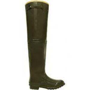 DESCRIPTION: (1) PAIR OF IRRIGATION HIP BOOT BRAND/MODEL: LACROSSE #267260 INFORMATION: GREEN SIZE: SIZE 8 MENS 26" BOOT RETAIL$: $124.10 EA QTY: 1