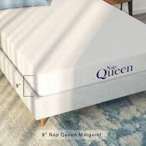 DESCRIPTION: (1) CHARCOAL MEMORY FOAM MATTRESS BRAND/MODEL: NAP QUEEN #NQ73821 SIZE: 8", FULL RETAIL$: $261.99 EA QTY: 1