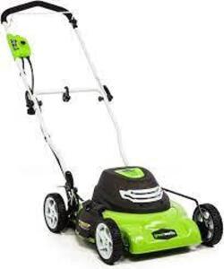 DESCRIPTION: (1) ELECTRIC LAWN MOWER BRAND/MODEL: GREENWORKS SIZE: 18" RETAIL$: $200.00 EA QTY: 1