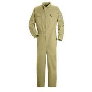 DESCRIPTION: (1) CASE OF (12) COVERALLS BRAND/MODEL: BULWARK INFORMATION: KAKI SIZE: 44-RG RETAIL$: $85.39 A PAIR QTY: 1