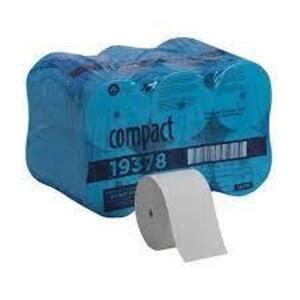 DESCRIPTION: (1) CASE OF (18) ROLLS OF HIGH CAPACITY TOILET PAPER BRAND/MODEL: COMPACT #19378 SIZE: 1500 SHEETS PER ROLL RETAIL$: $64 QTY: 1