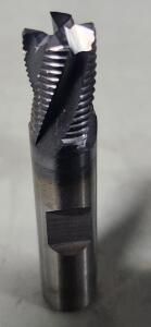 (1) SOLID CARBIDE ROUGHING ENDMILL