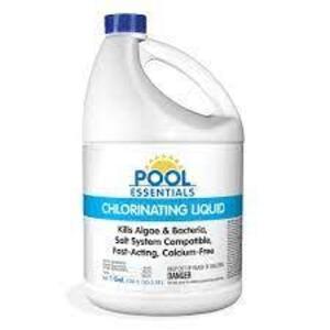 DESCRIPTION: (2) CHLORINATING LIQUID BRAND/MODEL: POOL ESSENTIALS SIZE: 1 GALLON RETAIL$: $10.00 EA QTY: 2