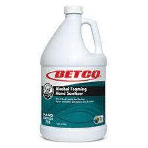 DESCRIPTION: (4) ALCOHOL FOAMING HAND SANITIZER BRAND/MODEL: BETCO #75504-00 SIZE: 1 GALLON RETAIL$: $131.99 TOTAL QTY: 4