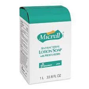 DESCRIPTION: (4) ANTIBACTERIAL LOTION SOAP WITH MOISTURIZERS BRAND/MODEL: SKILCRAFT MICRELL SIZE: 12 FL OZ RETAIL$: $12.00 EA QTY: 4