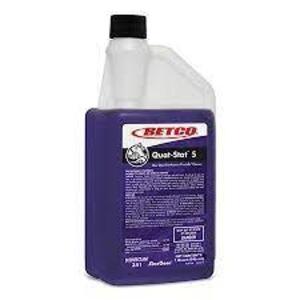 DESCRIPTION: (6) ONE STEP DISINFECTANT VIRUCIDE BRAND/MODEL: BETCO QUAT STAT 5 SIZE: 1 QT RETAIL$: $28.18 EA QTY: 6